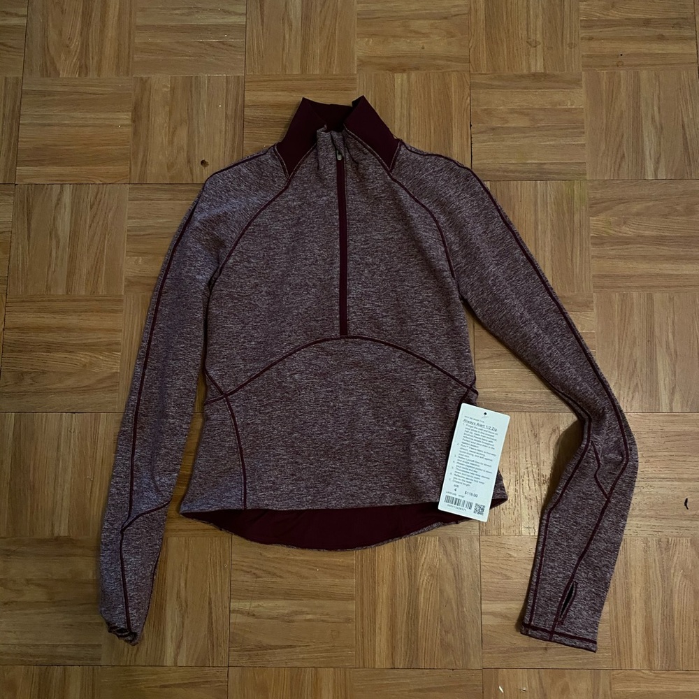Lululemon half zip size 4